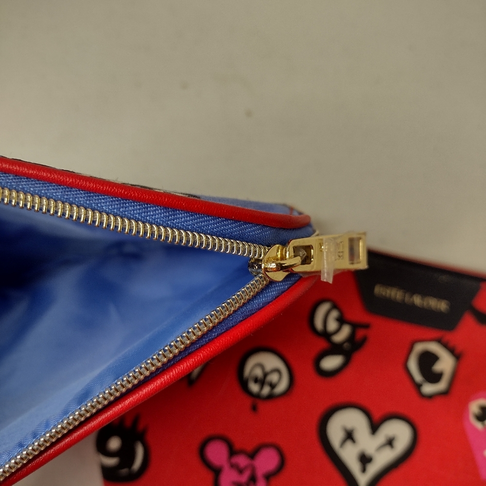 Estee Lauder Quentin Jones Cosmetic Makeup Bags 1 Red 1 Blue Print (P2). View 4